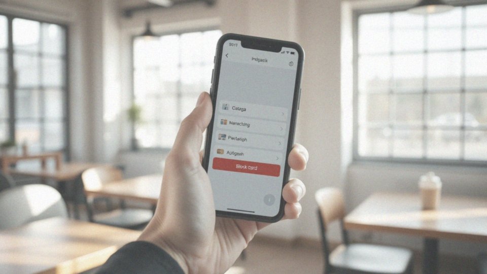 Jak zablokować kartę przez aplikację mobilną?