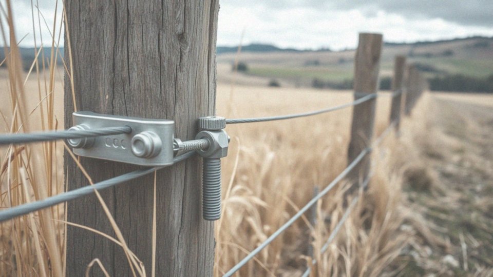 Jak używa się szczególnego napinacza do naciągania linii ogrodzenia?