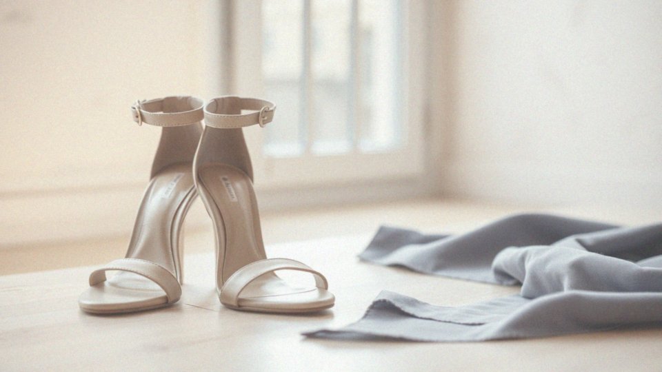 Jakie buty w odcieniach nude będą odpowiednie do chabrowej sukienki?