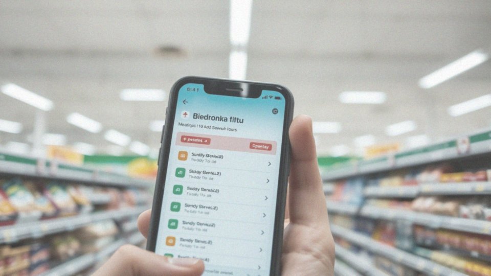 Jak zaktualizować listę sklepów Biedronka czynnych w niedzielę?